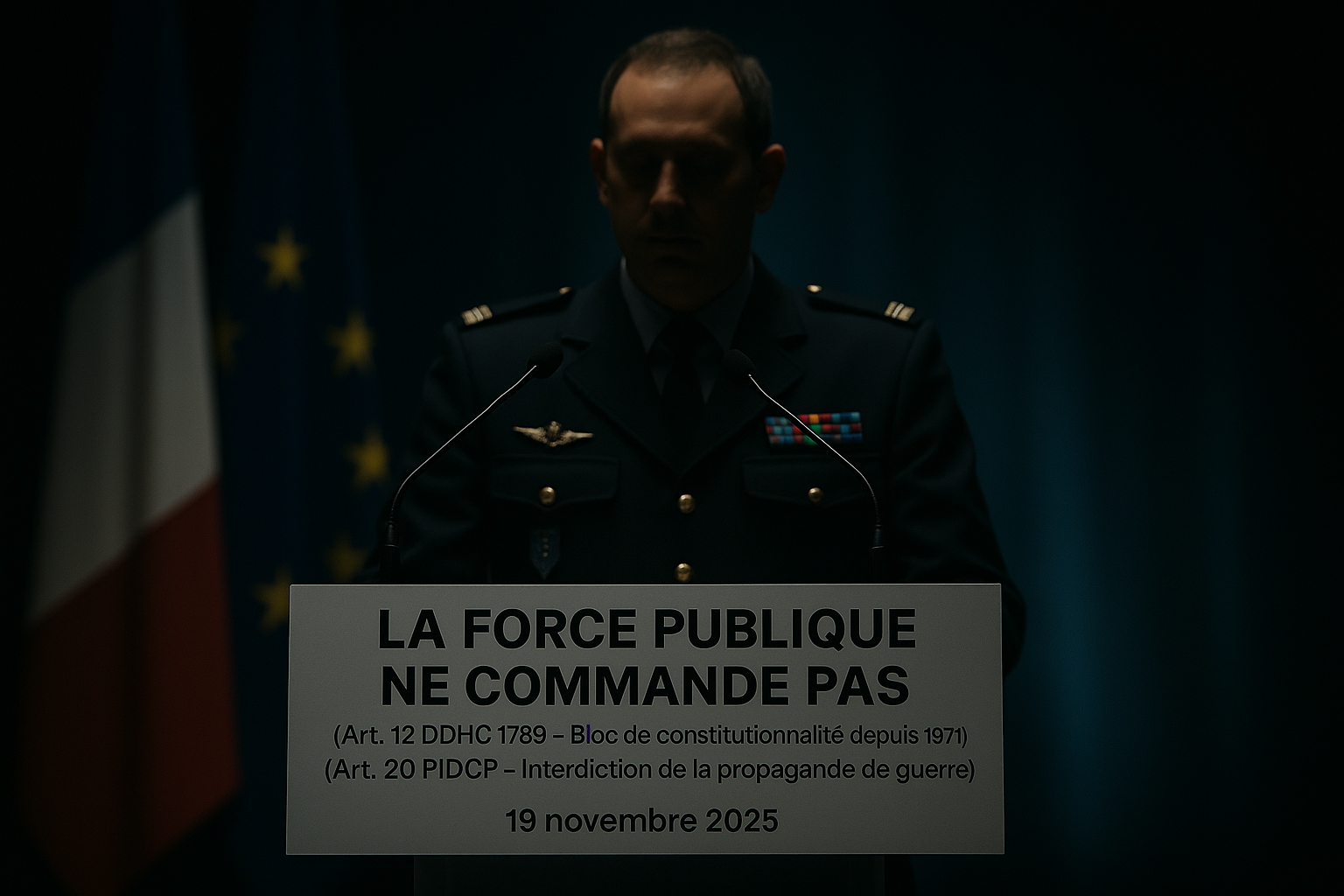 LA FORCE PUBLIQUE NE COMMANDE PAS (Art. 12 — Sous Ordre du Peuple)